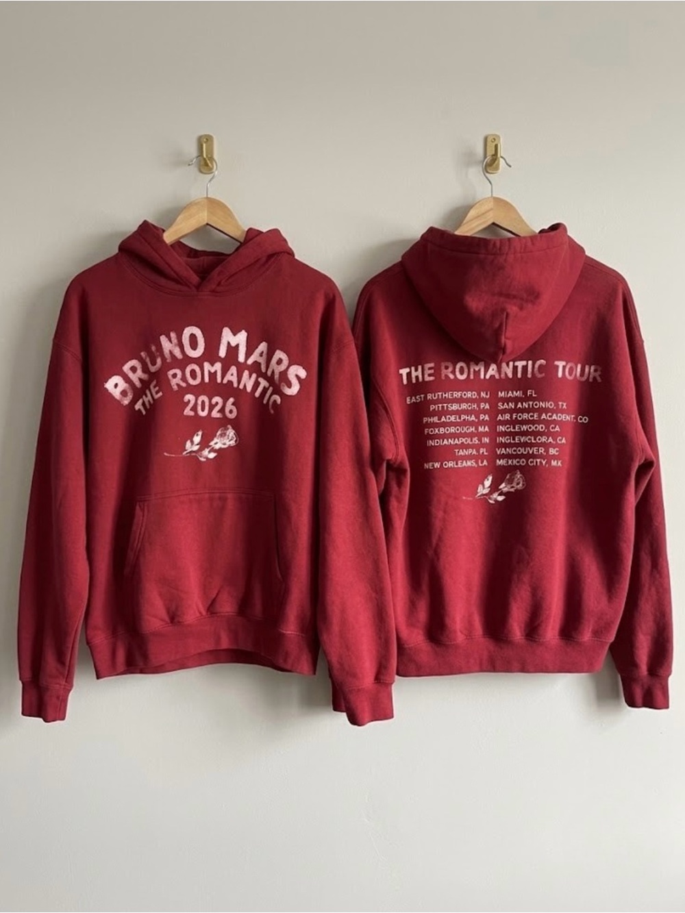 Bruno Mars The Romantic Tour 2026 Hoodie Music Lover Shirt